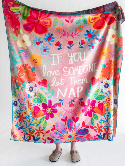 Double-Sided Cozy Throw Blanket -  Let Them Nap