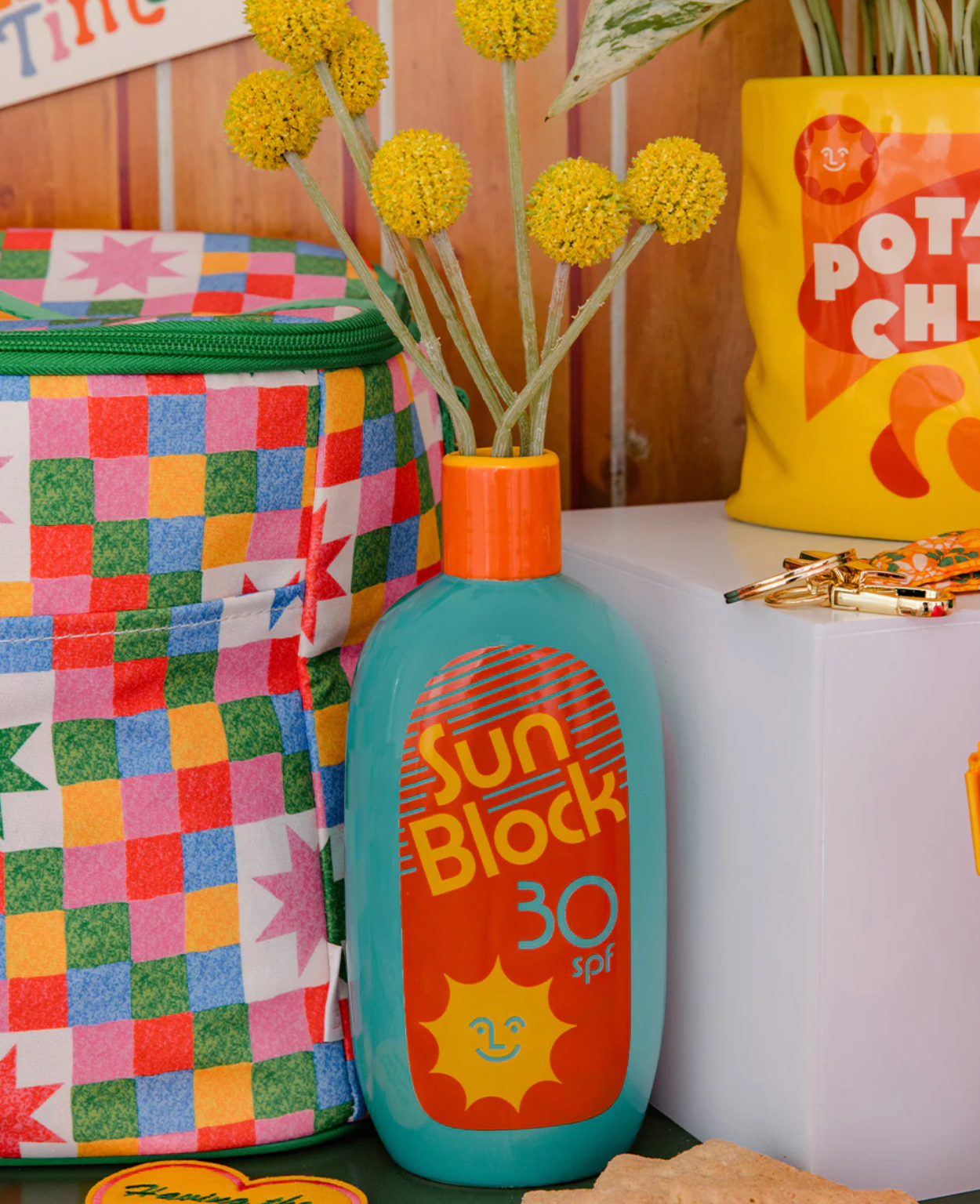 SUNBLOCK CERAMIC VASE