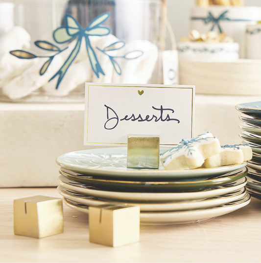Gold Placecard Holders