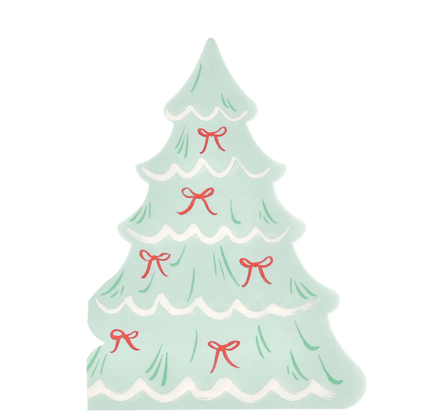 Christmas Tree With Bows Napkin