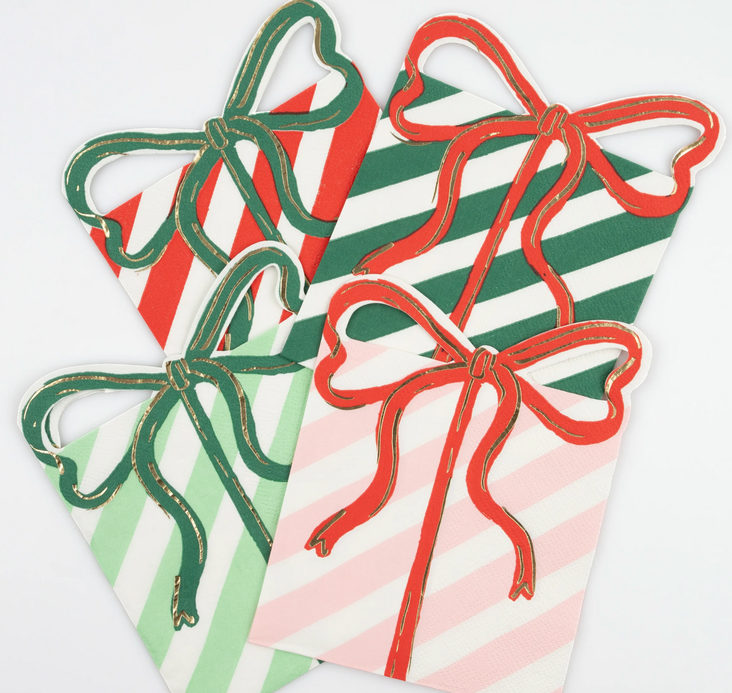 Present With Bow Napkins