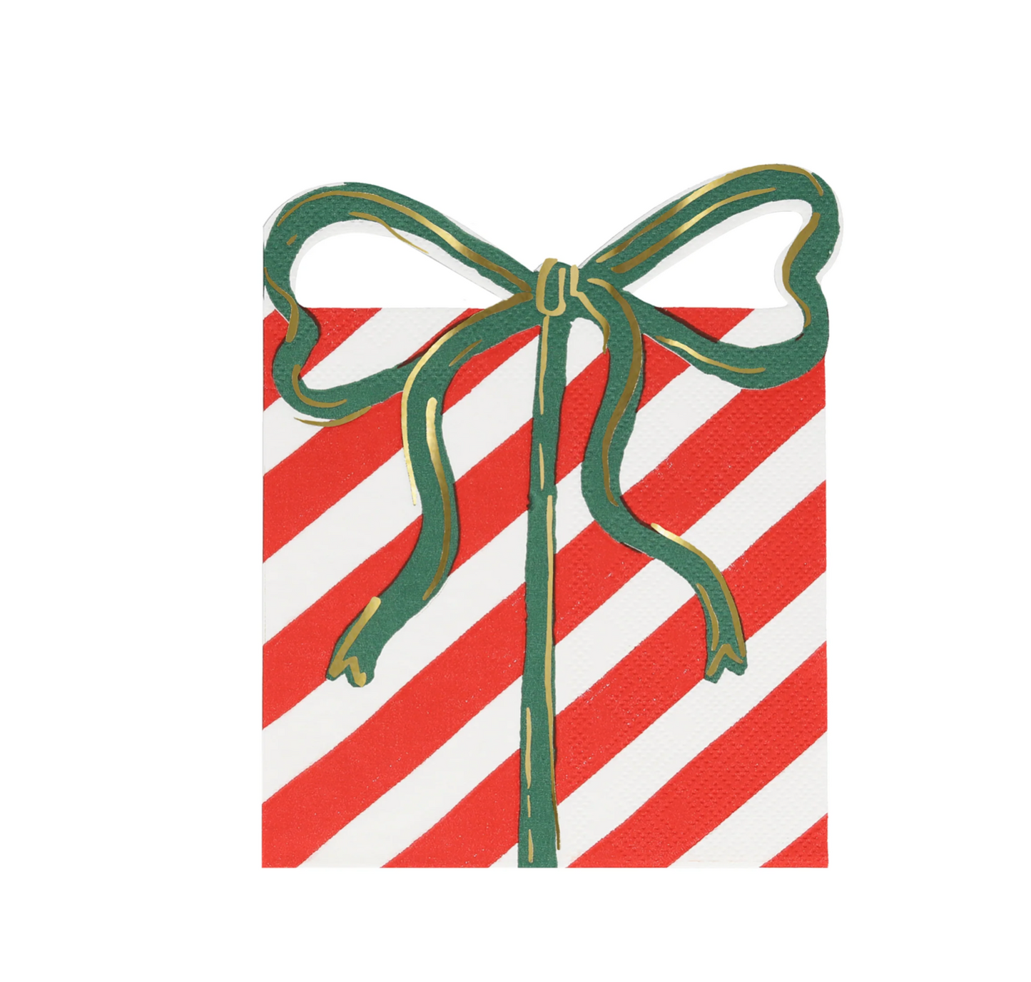 Present With Bow Napkins