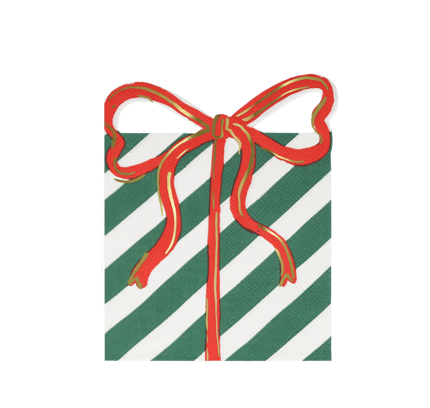 Present With Bow Napkins