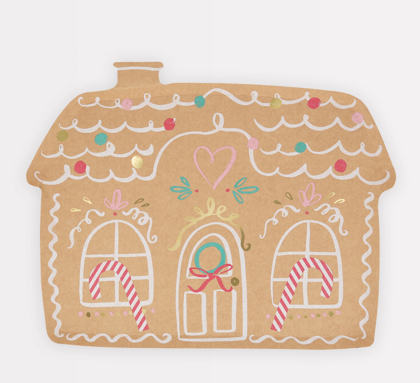 Gingerbread House Plates