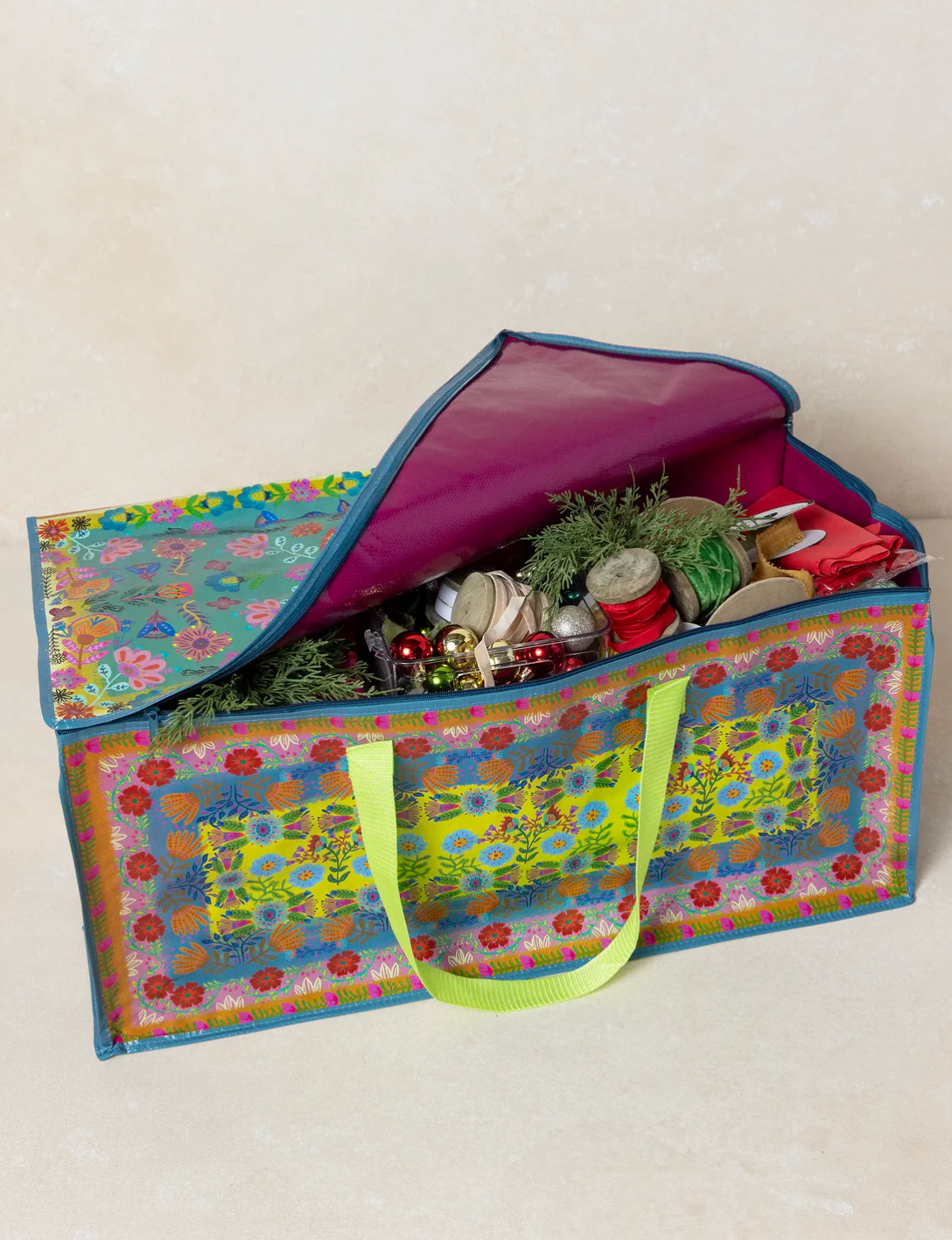 Better Than A Box Packing Tote Set - Teal Borders