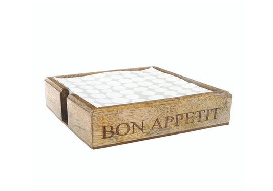 Luncheon Napkin Holder - Bon Appetit