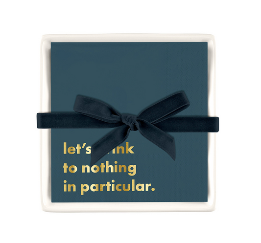 Let's Drink - Napkin Tray + Napkins