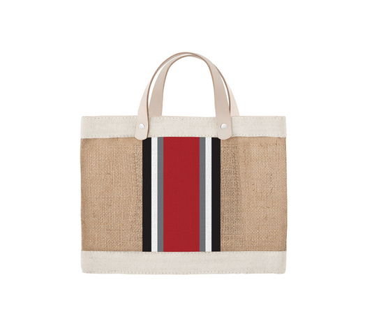 Mini Market Tote - Red Stripe