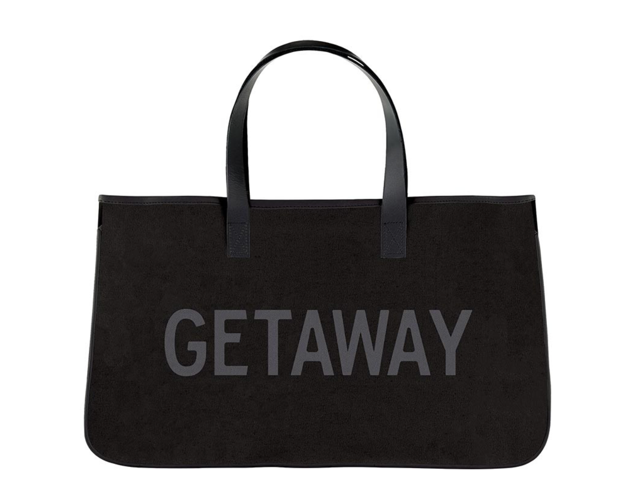 Black Canvas Tote -Getaway
