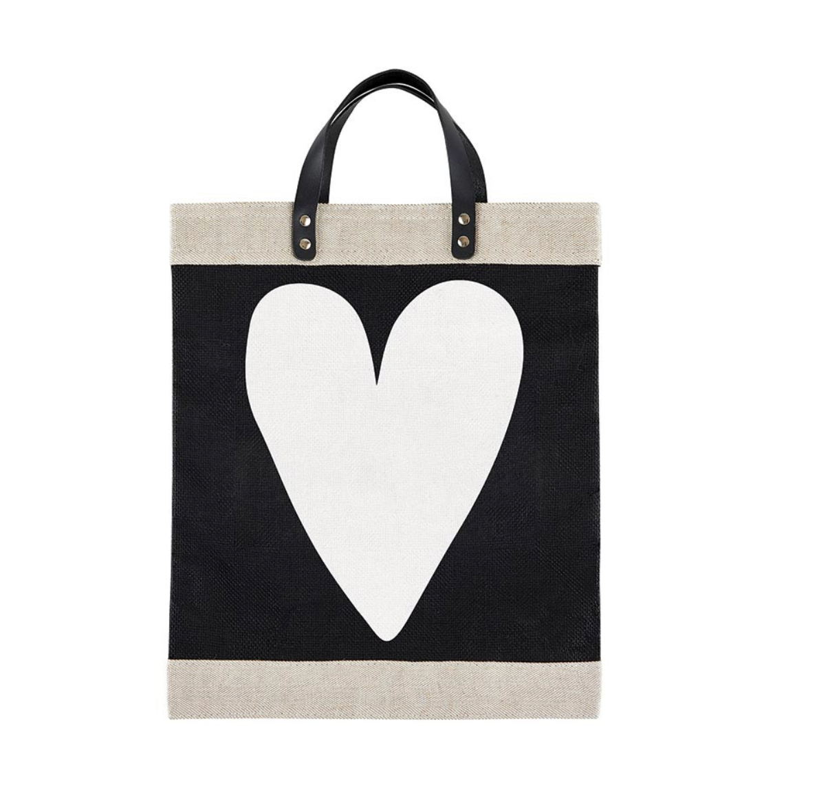 White Heart Tote