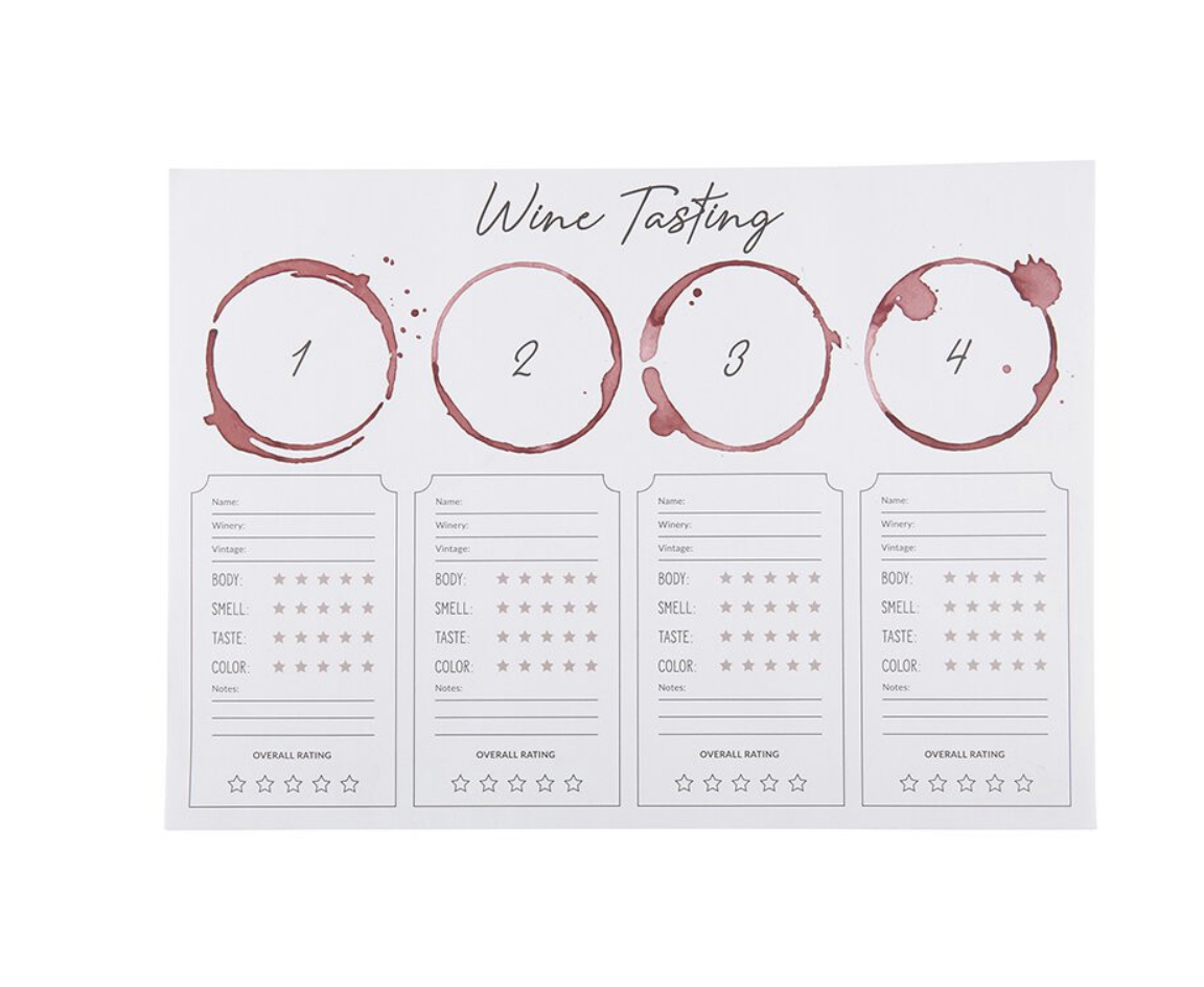 Wine Tasting Placemat