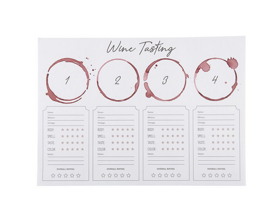 Wine Tasting Placemat