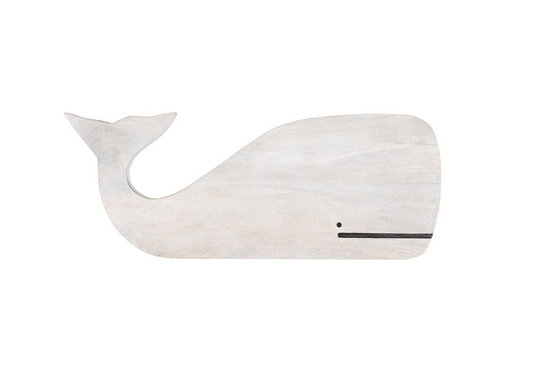 Wood Whale Board - White