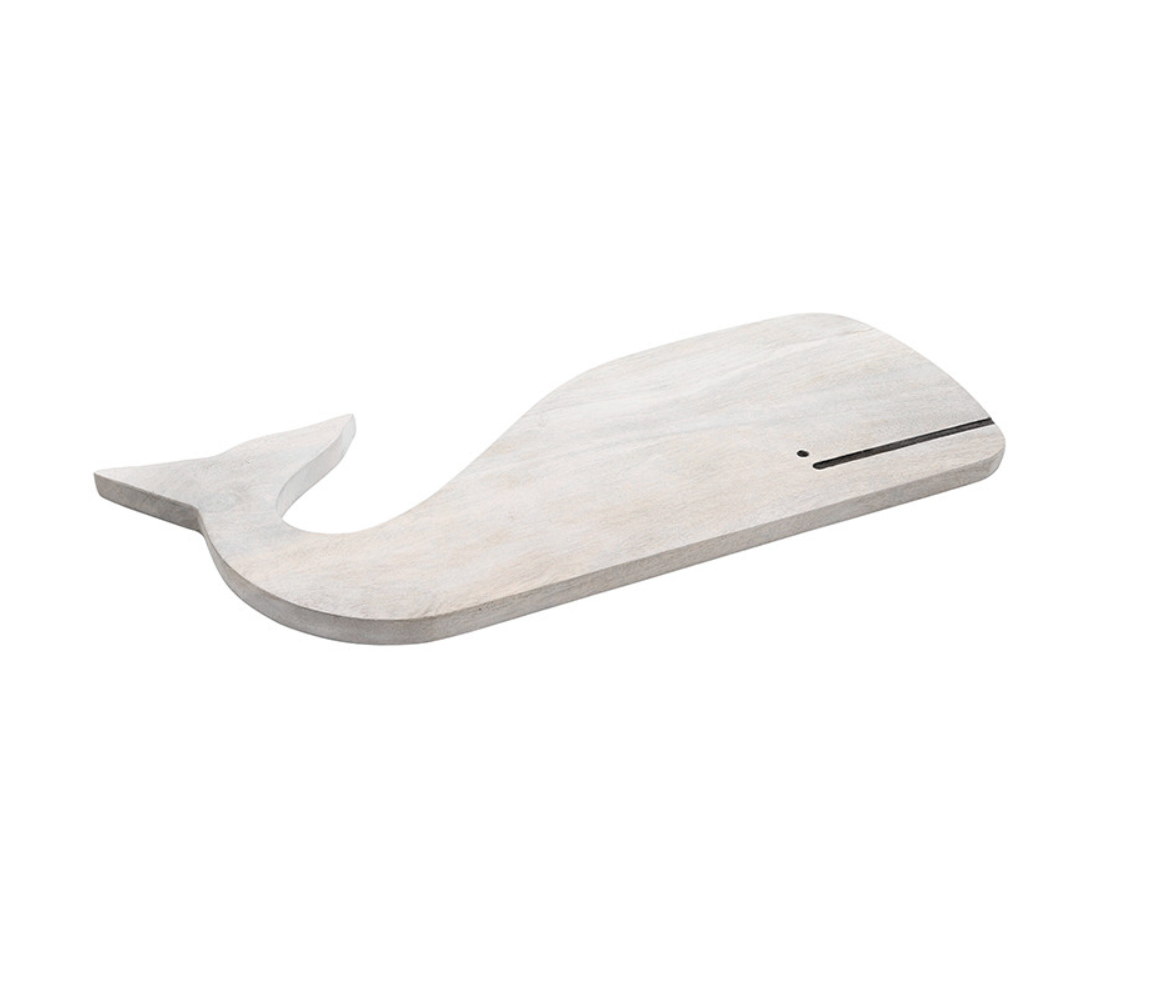 Wood Whale Board - White
