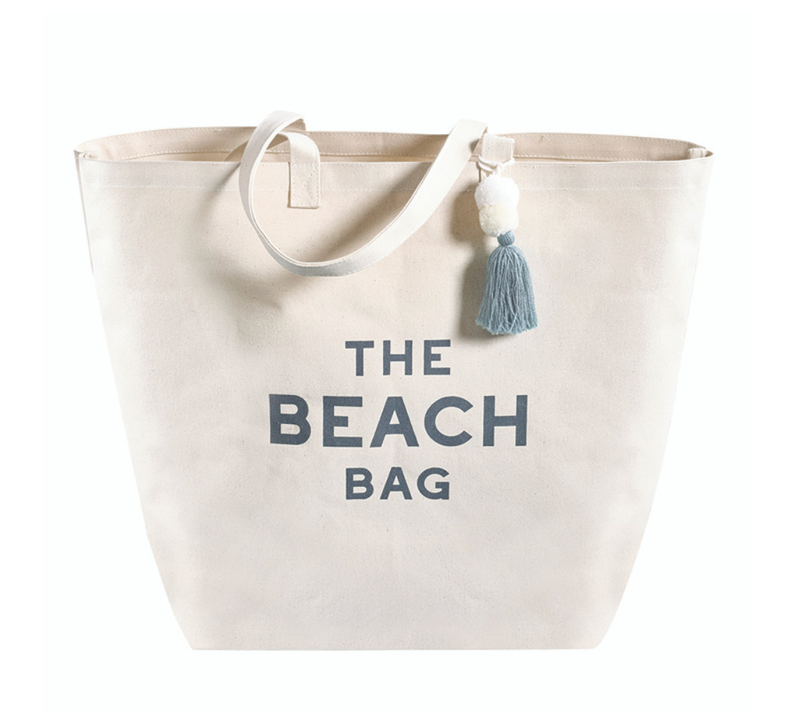 Large Canvas Tote - The Beach Bag