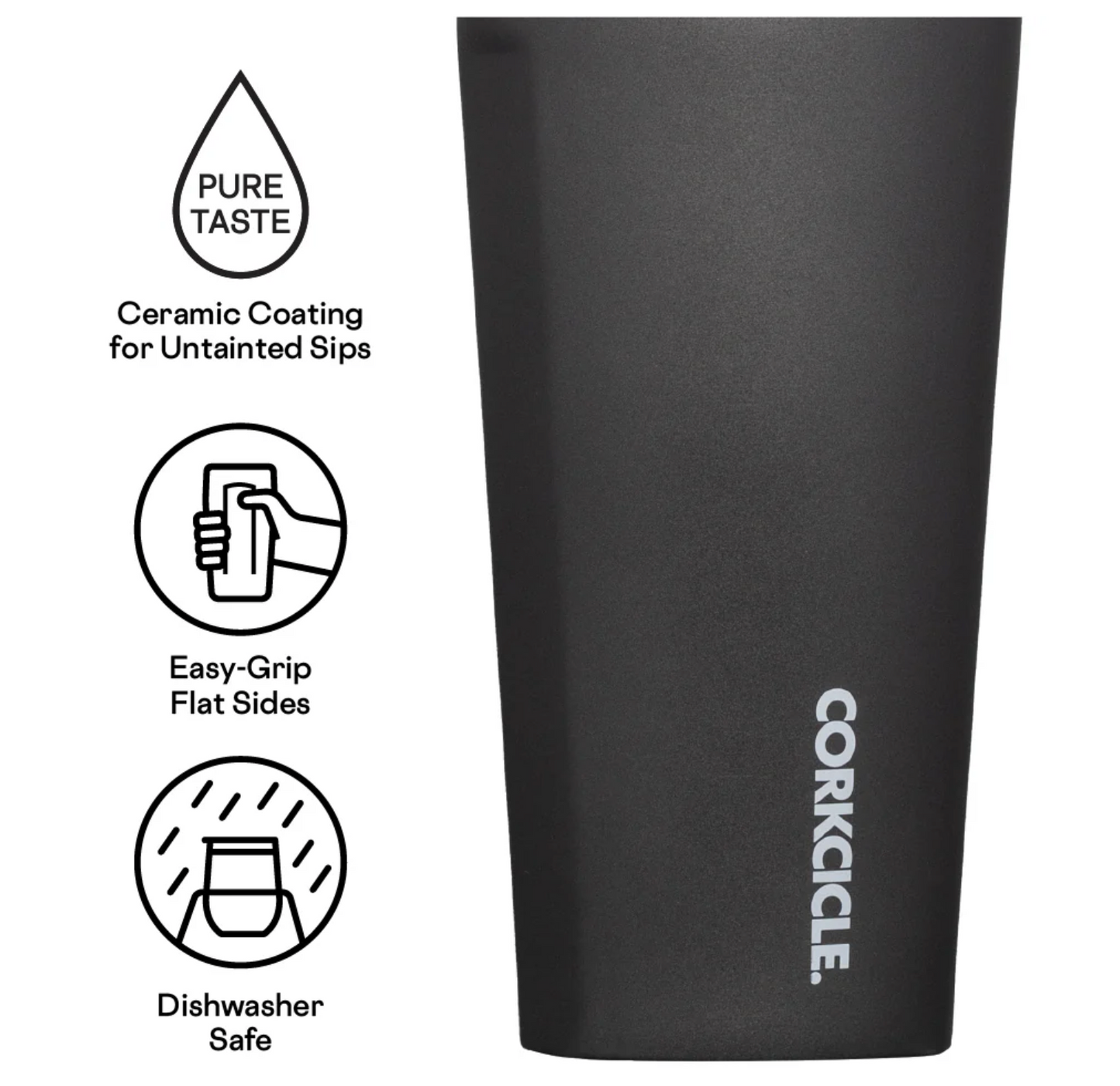 TUMBLER - 16OZ Ceramic Slate / Grey