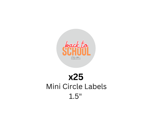 Equelecua Basics™ Mini Round Labels