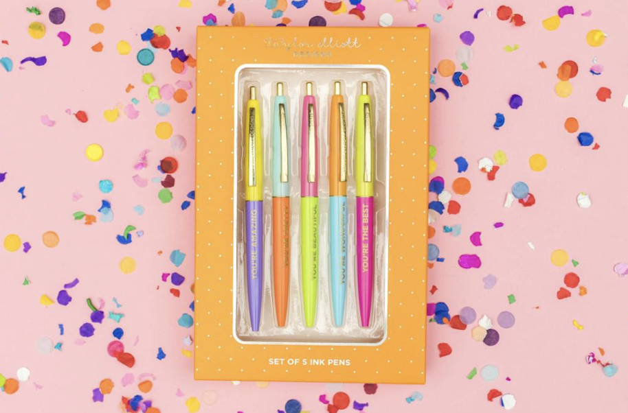 Complimentary Colored Ink Pen Set