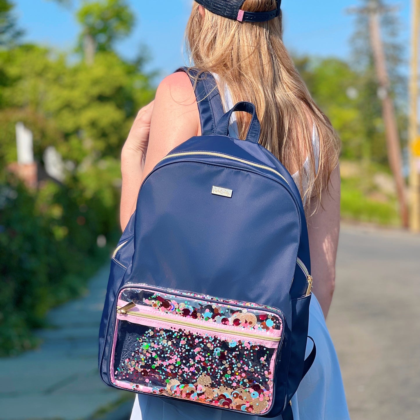 NAVY IN LOVE ESSENTIALS BACKPACK LARGE