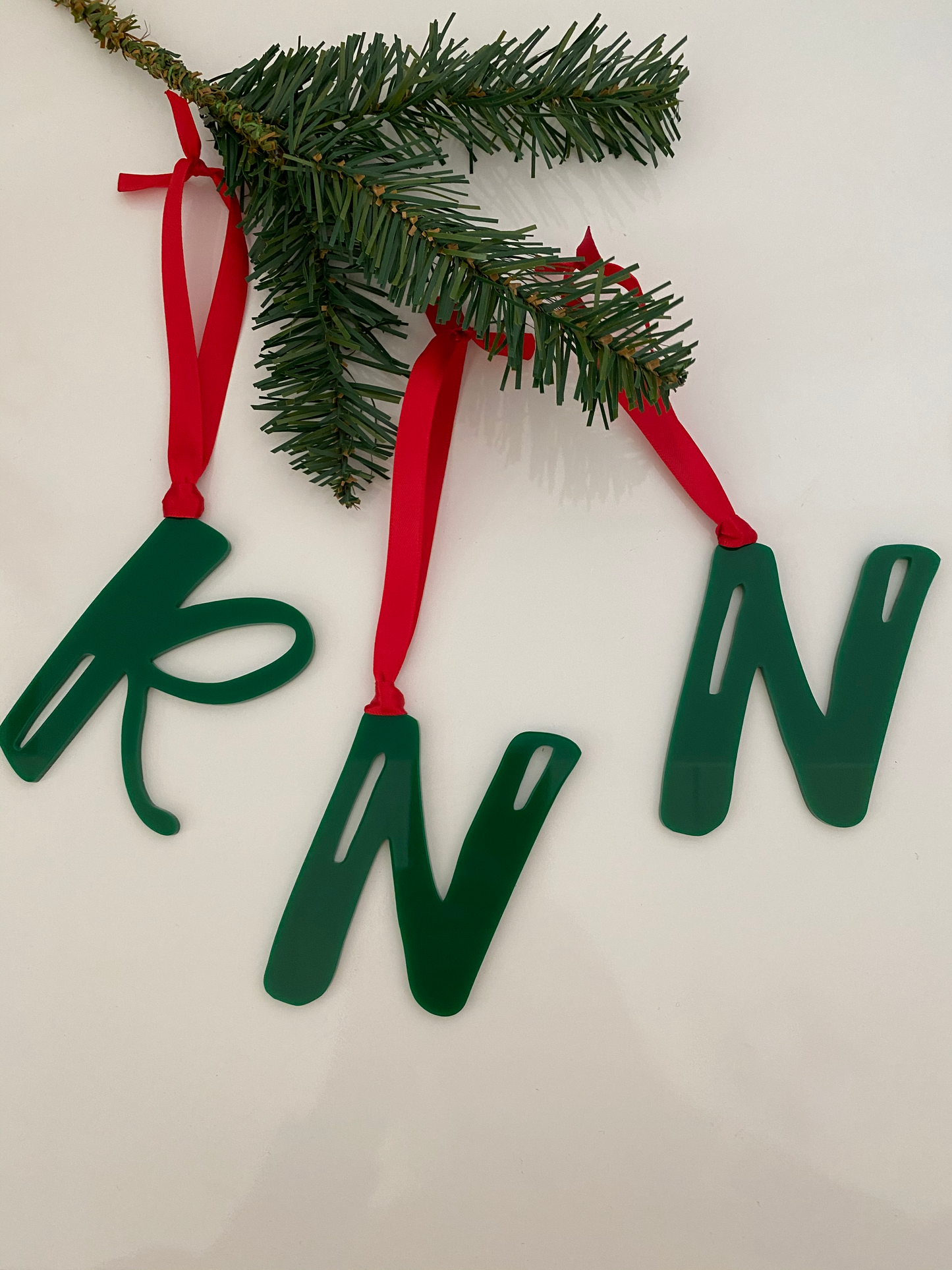 Christmas Ornament initial