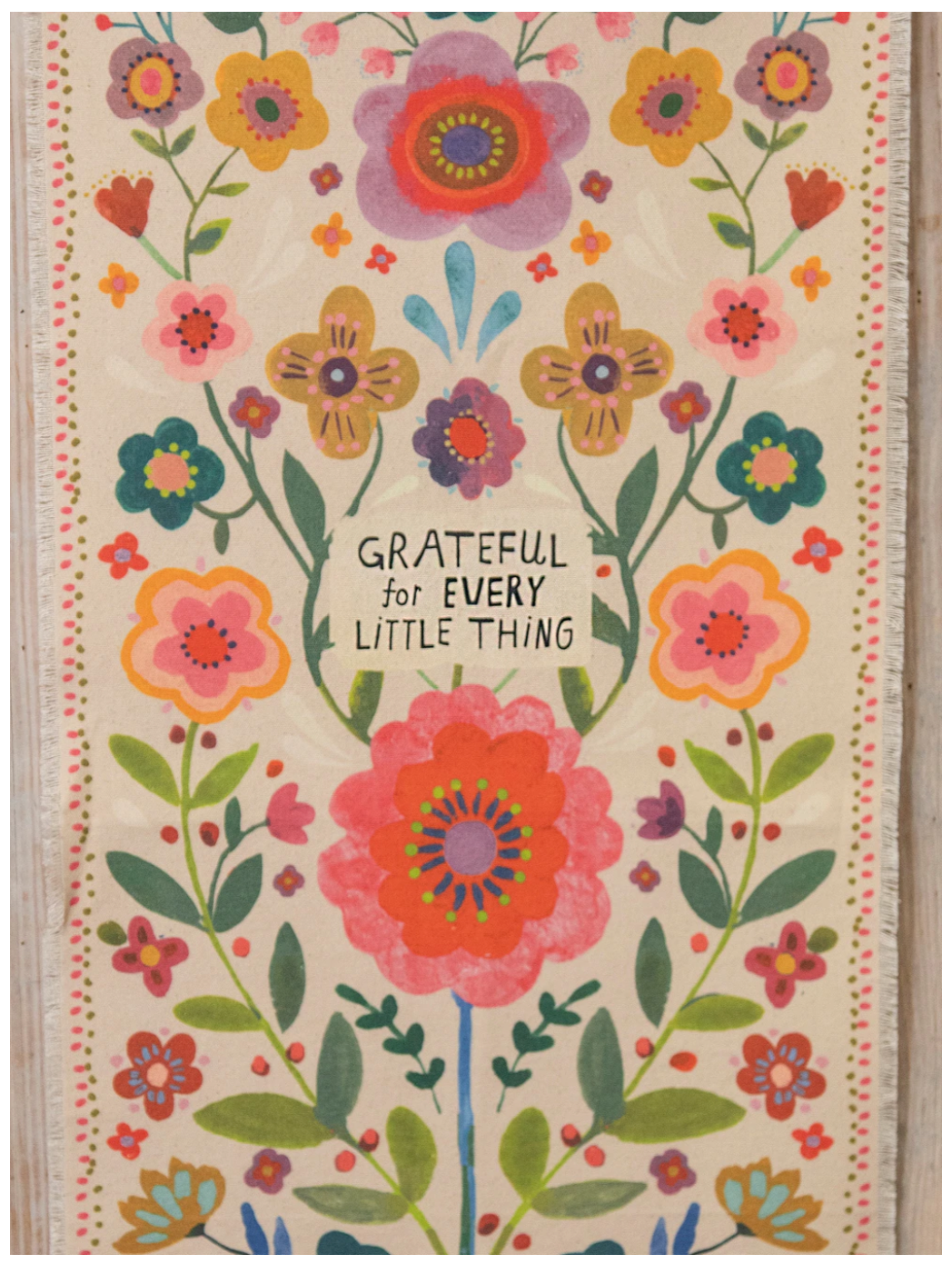 Canvas Tapestry Grateful For