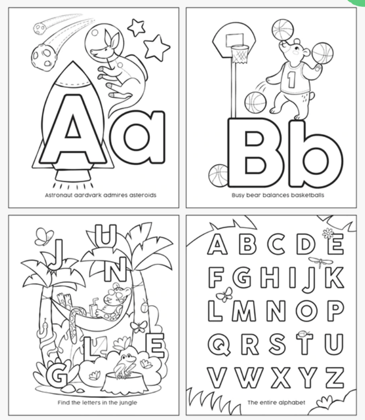 ABC: amazing animals toddler coloring book