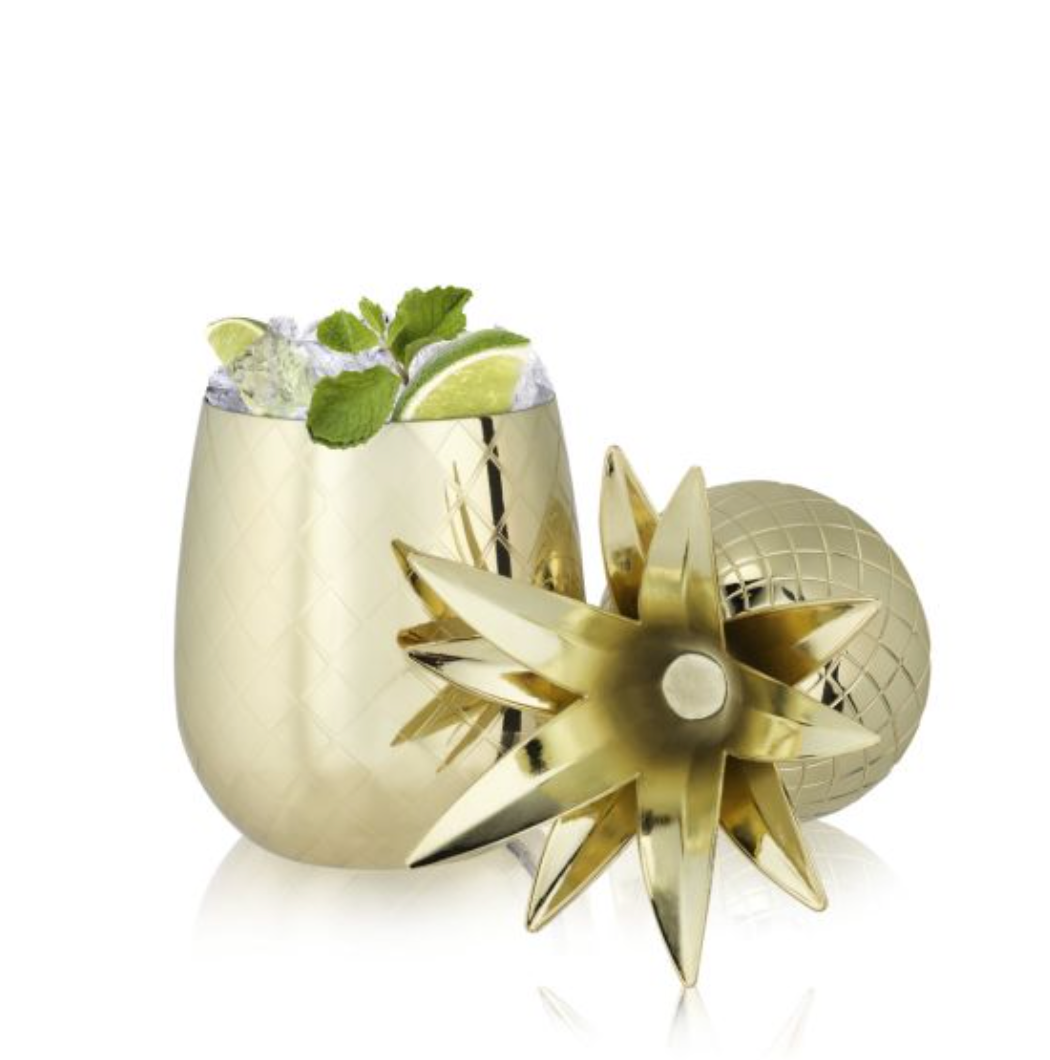 Gold Pineapple Tumbler