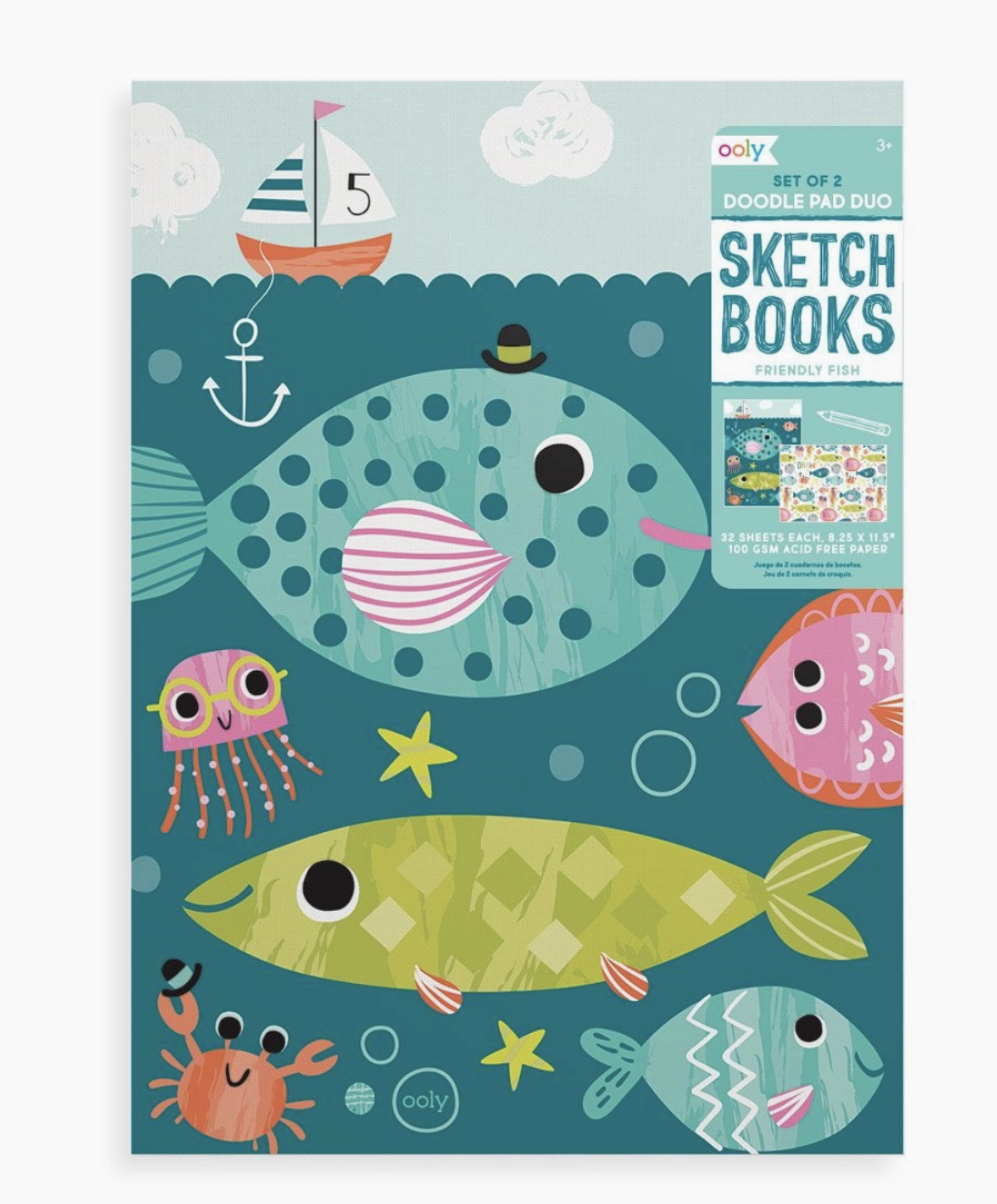 Doodle Pad Duo Sketchbooks: Friendly Fish