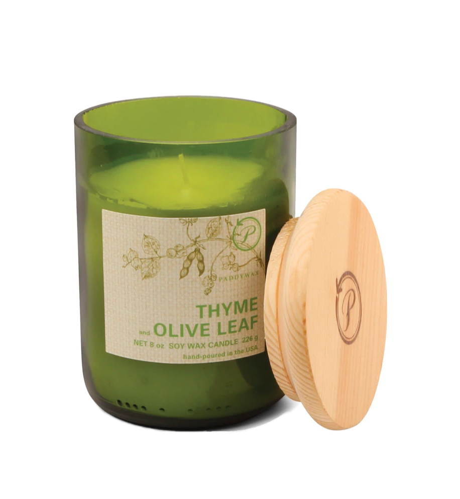 Eco 8 oz Candle - Thyme + Olive Leaf