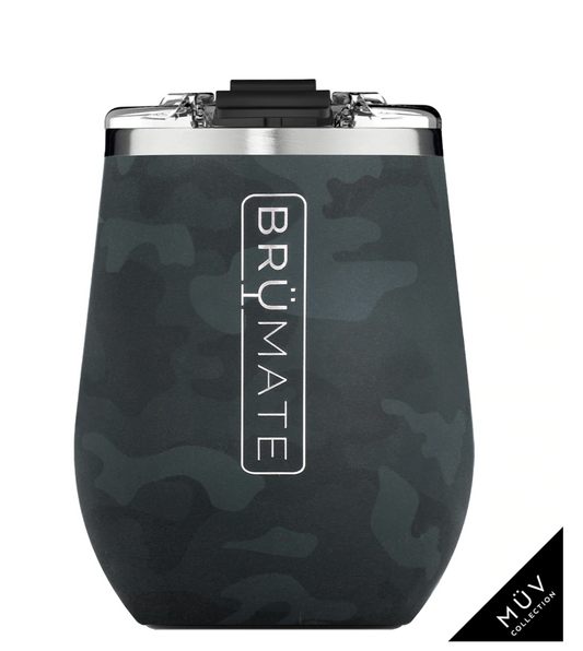 UNCORK'D XL MÜV 14oz Wine Tumbler | Black Camo