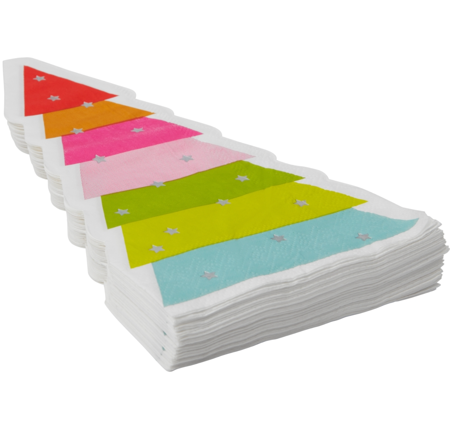 RAINBOW HOLIDAY TREE GUEST/DINNER NAPKIN