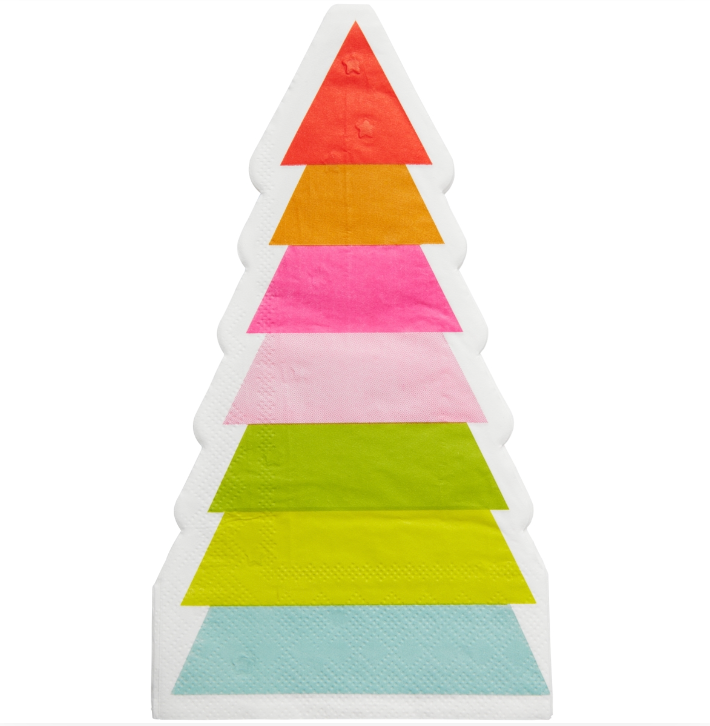 RAINBOW HOLIDAY TREE GUEST/DINNER NAPKIN