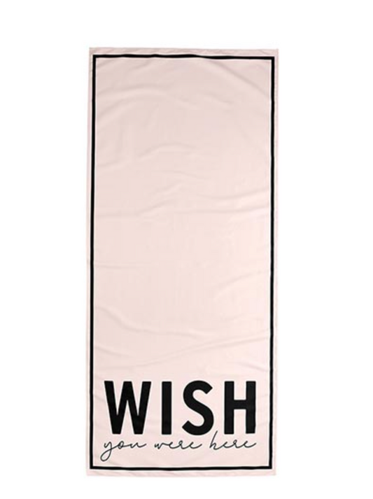 Beach Towel - Wish You Were Here