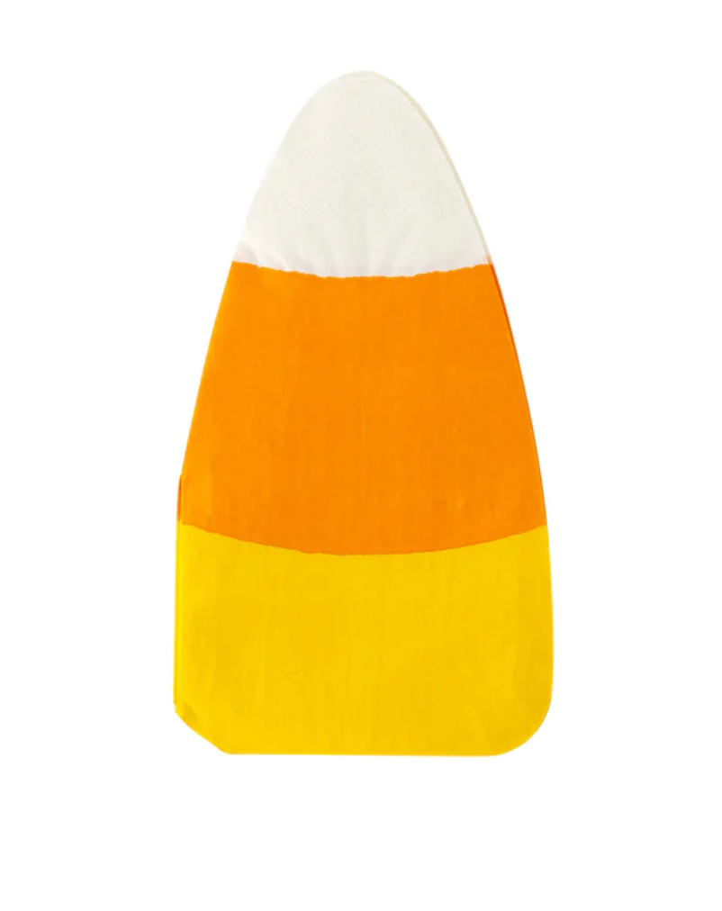 CANDY CORN SHAPED PAPER GUEST TOWEL NAPKIN