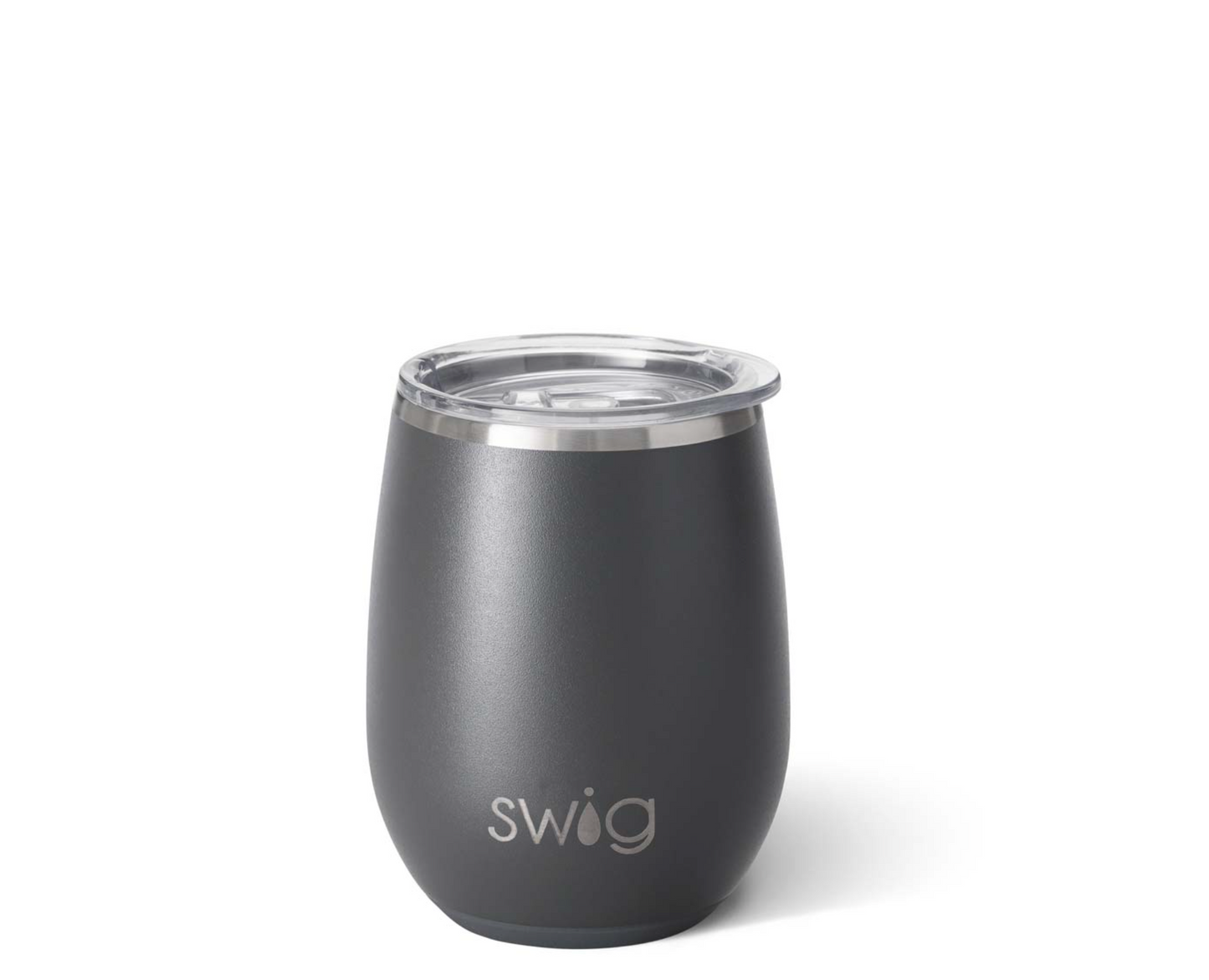 Grey Stemless Wine Cup