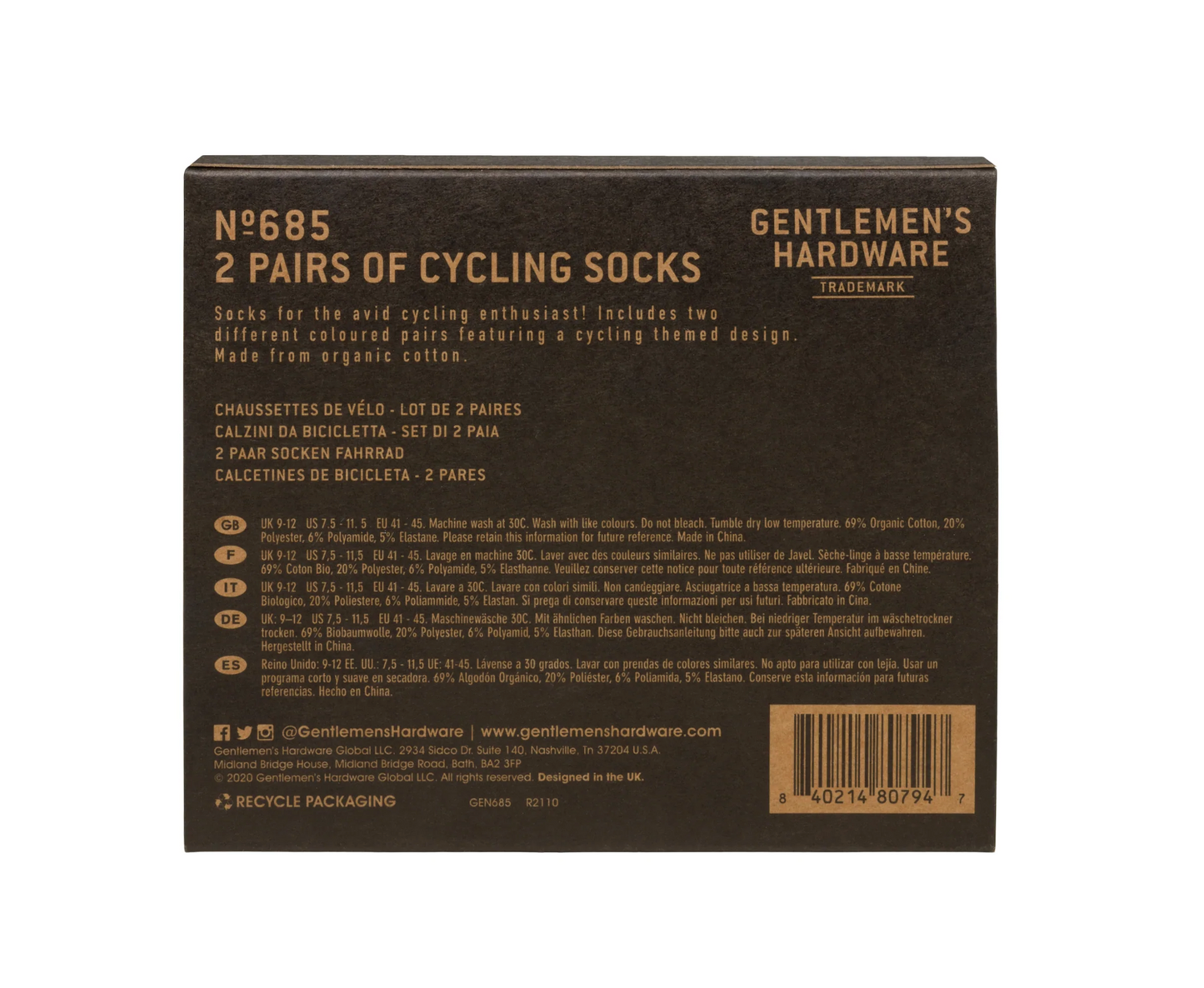 Bike Socks, Set of 2