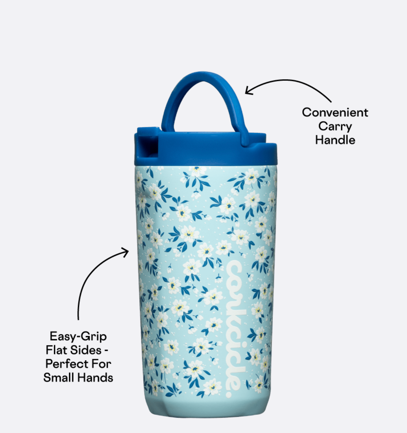 Kids Cup - 12oz Ditsy Floral Blue