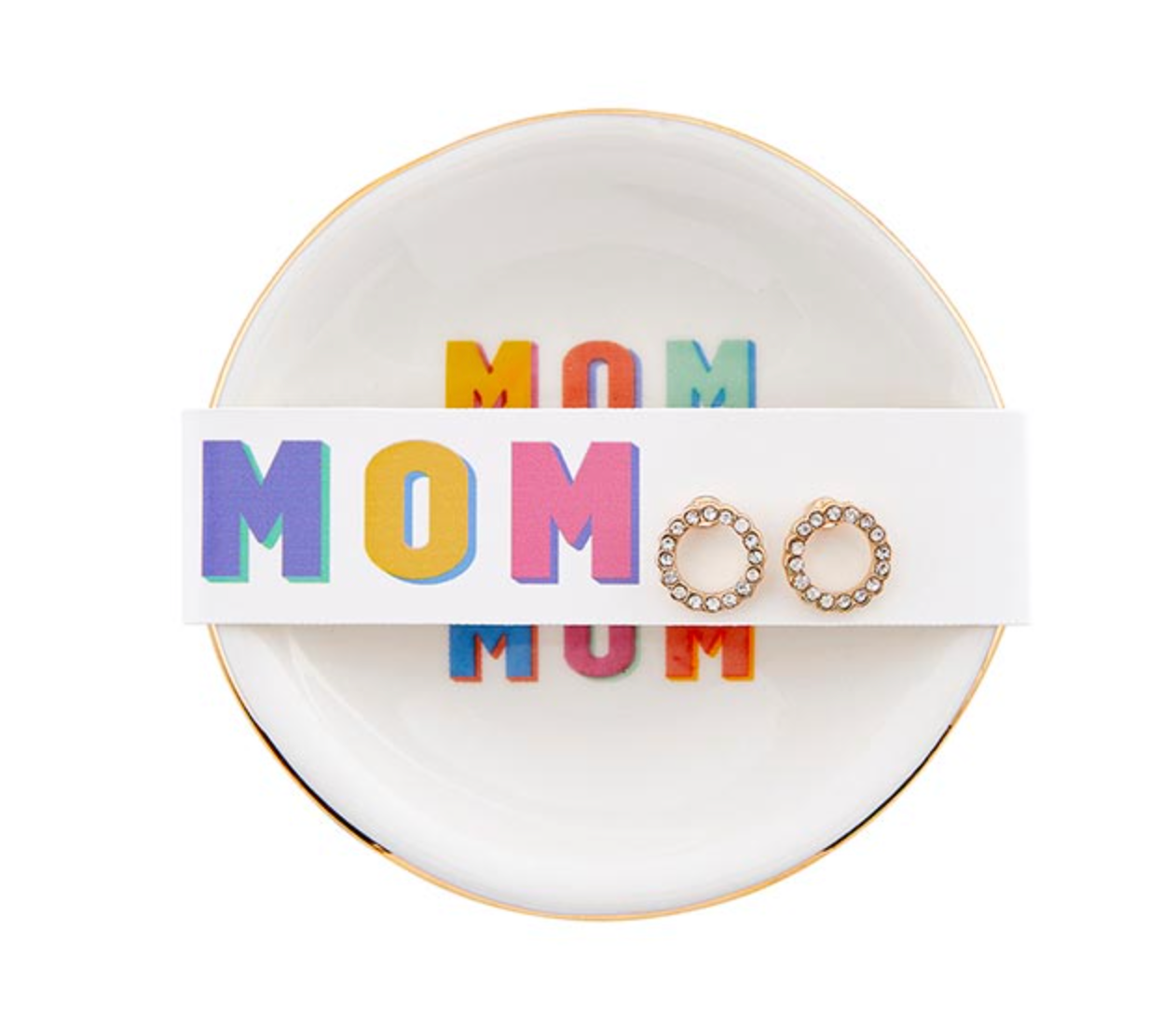 Trinket Tray & Earring Set - Mom